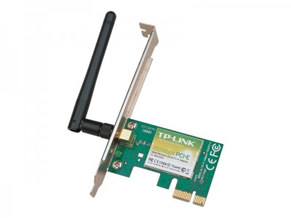 TP-LINK TL-WN781ND - Interno - Wireless - PCI Express - WLAN - 150 Mbit/s - Verde