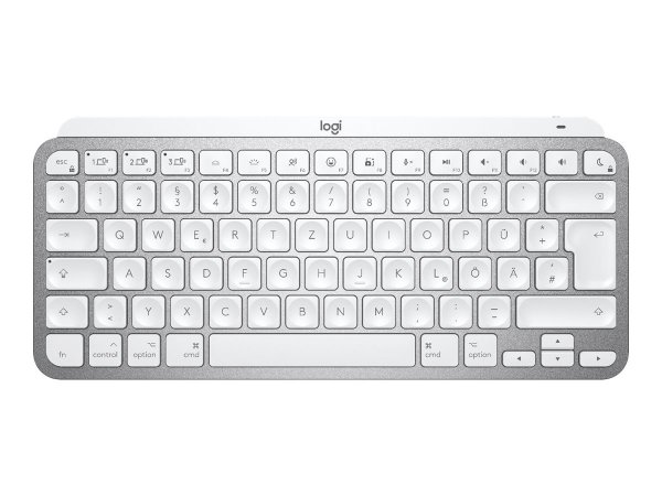 Logitech MX Keys Mini per Mac Tastiera Wireless - Minimal - Compatta - Bluetooth - Tasti Retroillumi