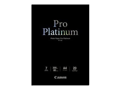 Canon Photo Paper Pro Platinum A4 Photo paper - 300 g/m² - 210x297 mm - 20 foglio