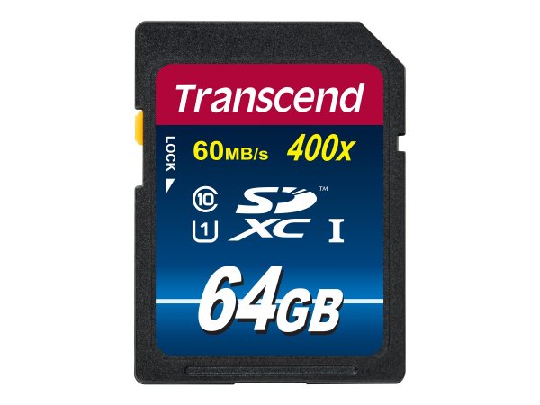 Transcend TS64GSDU1 - 64 GB - SDXC - Classe 10 - NAND - 90 MB/s - Class 1 (U1)