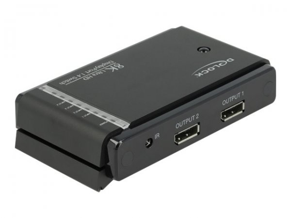 Delock 87750 - DisplayPort - Metallo - Nero - 7680 x 4320 - 1 m - 100 - 240 V