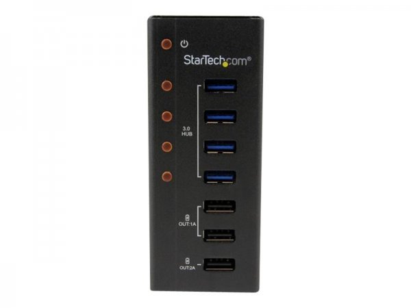 StarTech.com Hub USB 3.0 alimentato a 4 porte con 3 porte di ricarica USB dedicate (2 x 1A e 1 x 2A)