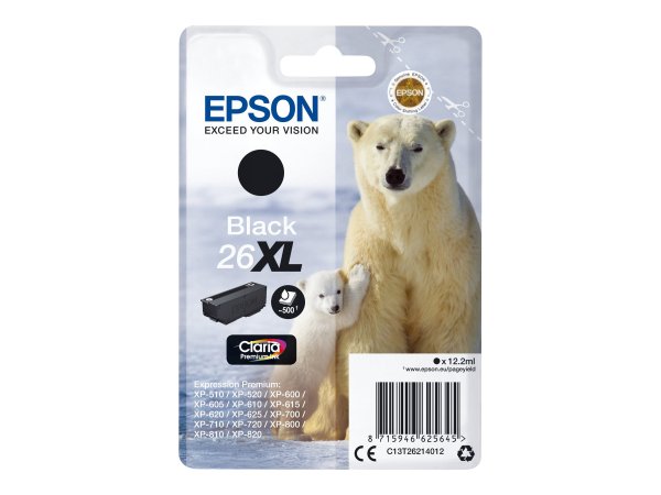 Epson Cartuccia Nero XL - Resa elevata (XL) - Inchiostro a base di pigmento - 12,2 ml - 500 pagine -