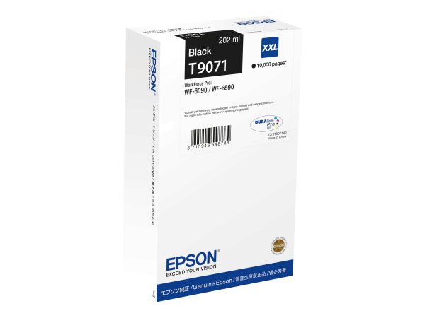 Epson WF-6xxx Ink Cartridge Black XXL - Inchiostro a base di pigmento - 202 ml - 10000 pagine - 1 pz