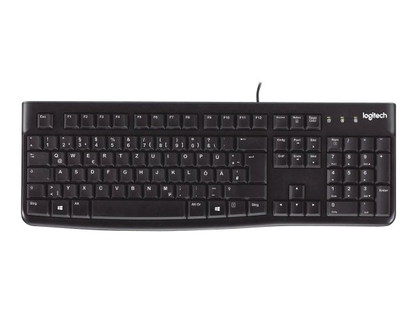 Logitech K120 Corded Keyboard - Full-size (100%) - Cablato - USB - AZERTY - Nero