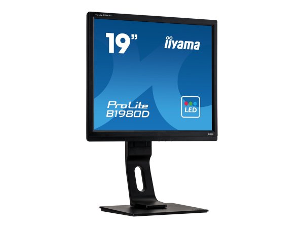 iiyama ProLite B1980D-B1 Monitor PC (19") SXGA LED Nero Altoparlanti incorporati Regolazione altezza