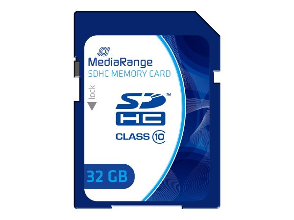 MEDIARANGE MR964 - 32 GB - SDHC - Classe 10 - 45 MB/s - 15 MB/s - Blu