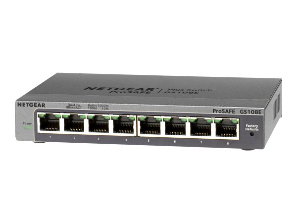 Netgear GS108E - Gestito - Gigabit Ethernet (10/100/1000) - Full duplex
