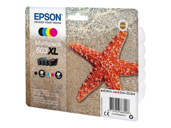 Epson Multipack 4-colours 603XL Ink - Resa elevata (XL) - 8,9 ml - 4 ml - 1 pz - Confezione multipla