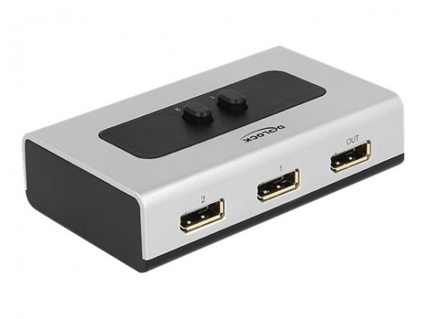 Delock 87668 - DisplayPort - Nero - Grigio - 2560 x 1440 Pixel - 112 mm - 68 mm - 29 mm