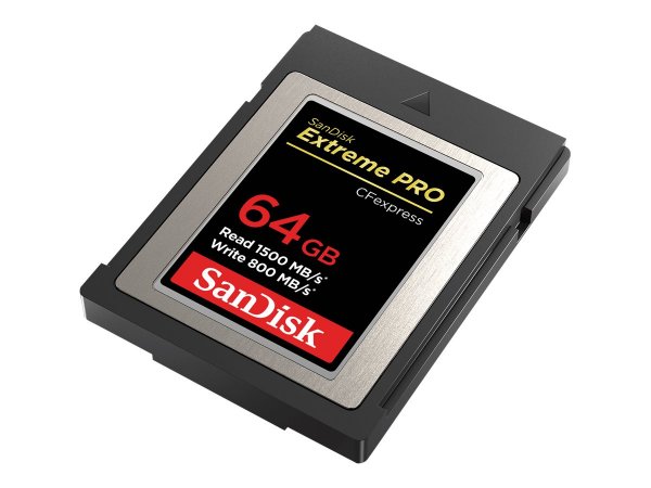 SanDisk ExtremePro 64GB - 64 GB - CFexpress - 1500 MB/s - 800 MB/s - Nero