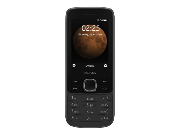 Nokia 225 4G - Barra - Doppia SIM - 6,1 cm (2.4") - 0,3 MP - 1150 mAh - Nero