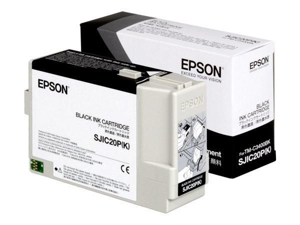 Epson SJIC20P(K) - Ink cartridge for TM-C3400BK (Black) - Inchiostro a base di pigmento - 1 pz
