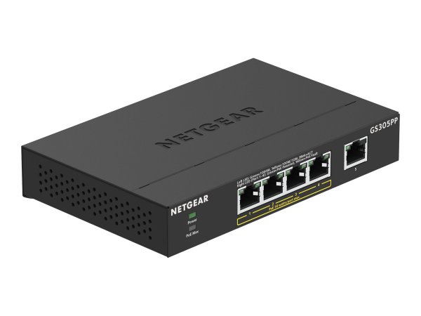 Netgear GS305PP - Non gestito - Gigabit Ethernet (10/100/1000) - Full duplex - Supporto Power over E
