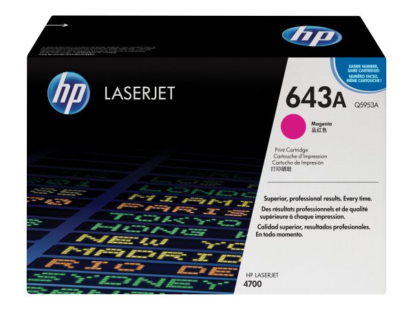 HP Color LaserJet 643A - Unità toner Originale - Magenta - 10000 pagine