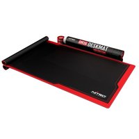 Nitro Concepts DM16 - Black,Red - Monotone - Fabric,Rubber - Gaming mouse pad