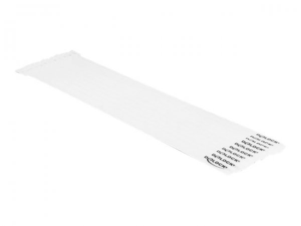 Delock Kabelbinder - 30 cm - weiß (Packung