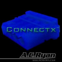 A.C.Ryan Connectx™ T-Molex power Female - UVBlue 100x - T-Molex Female - Blau - 100 Stück(e)