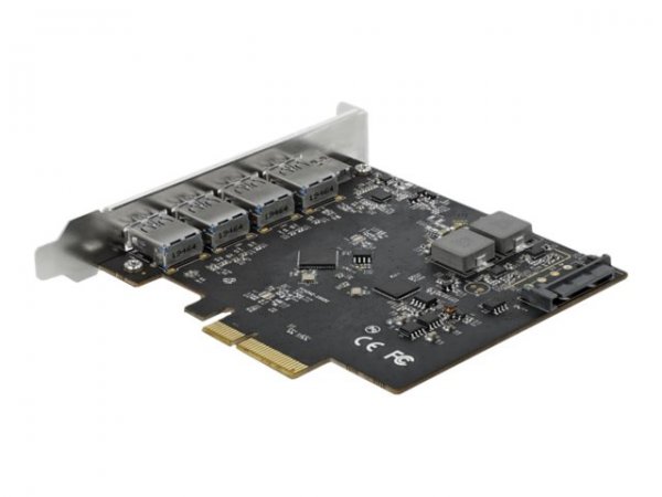 Delock 89026 - PCIe - USB 3.2 Gen 2 (3.1 Gen 2) - SATA a 15 pin - Cina - 10 Gbit/s - 5 - 50 °C