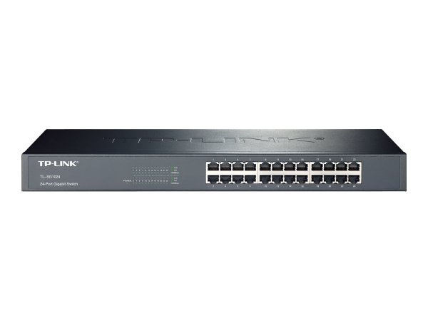 TP-LINK Switch 24-porte Gigabit Rack Unmanaged - Non gestito - Gigabit Ethernet (10/100/1000) - Full
