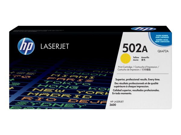 HP Color LaserJet 502A - Unità toner Originale - Giallo - 4000 pagine