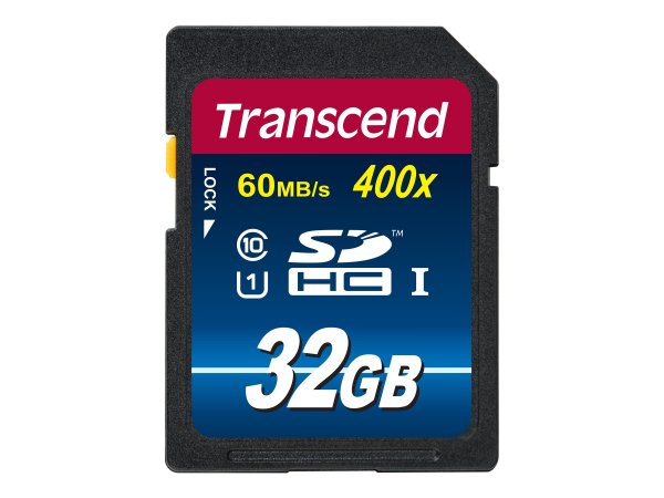 Transcend 32GB SDHC Class 10 UHS-I - 32 GB - SDHC - Classe 10 - NAND - 90 MB/s - Class 1 (U1)
