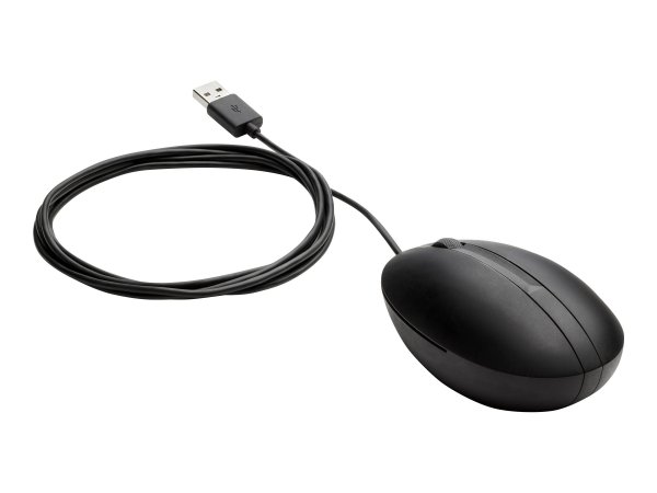 HP Mouse Wired Desktop 320M - Ambidestro - Ottico - USB tipo A - 1000 DPI - Nero