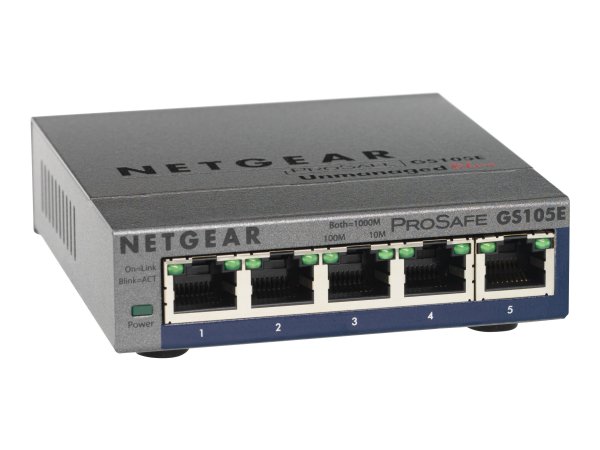Netgear GS105E-200PES - Gestito - L2/L3 - Gigabit Ethernet (10/100/1000) - Full duplex