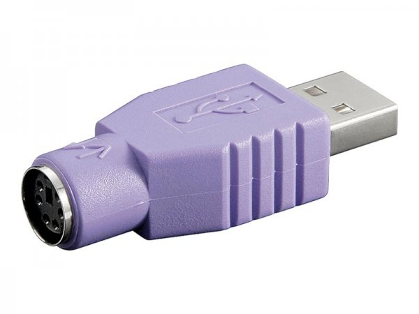 Wentronic 68918 - USB Type-A - PS/2 - Viola