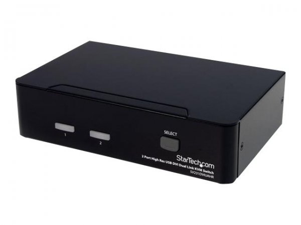 StarTech.com Switch KVM dual link DVI USB alta risoluzione a 2 porte con audio - 2560 x 1600 Pixel -