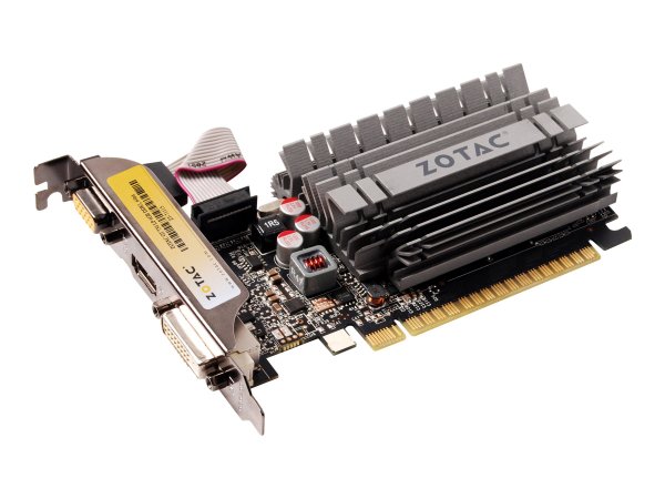 ZOTAC ZT-71115-20L, GeForce GT 730, 4 GB, GDDR3, 64 bit, 4096 x 2160 Pixel, PCI Express x16 2.0