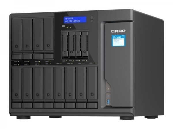 QNAP TS-1655 - NAS - Tower - Intel Atom® - Nero
