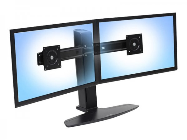 Ergotron Neo-Flex Dual LCD Monitor Lift Stand - Aufstellung für 2 LCD-Displays - Schwarz - Bildschir