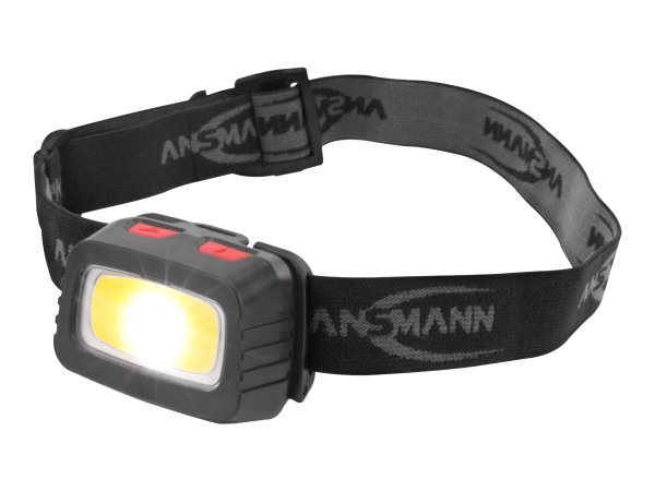 Ansmann HD200B - Stirnband-Taschenlampe - Schwarz - Grau - Acrylnitril-Butadien-Styrol (ABS) - IP44