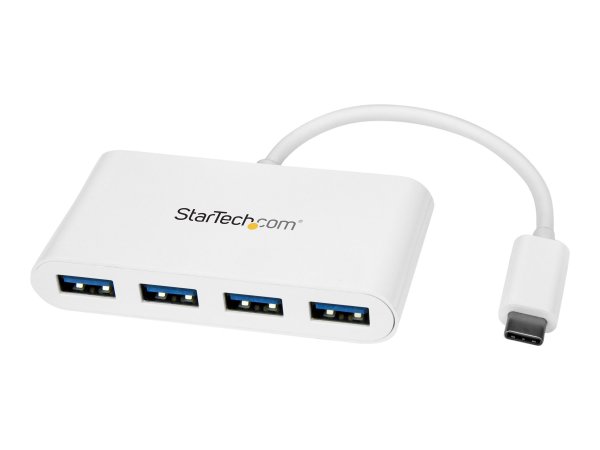 StarTech.com 4 Port USB C Hub with 4x USB-A Ports (USB 3.0 SuperSpeed 5Gbps), USB Bus Powered, Porta