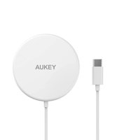AUKEY Aircore - Interno - USB - Carica wireless - 1,2 m - Bianco