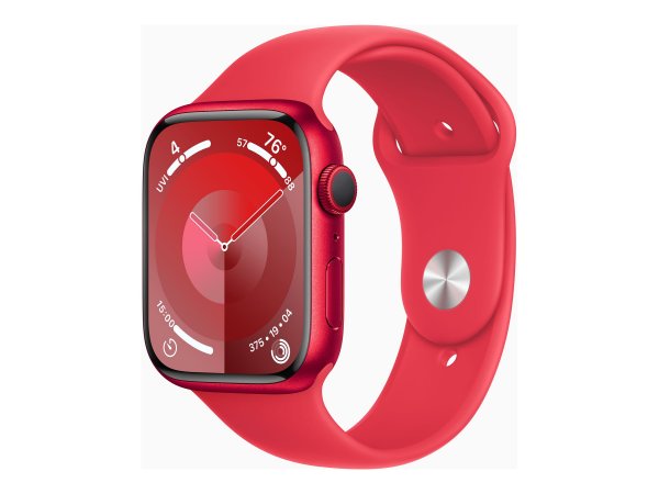 Apple Watch Series 9 GPS 45 mm Aluminiumgehäuse Sport Band Product red
