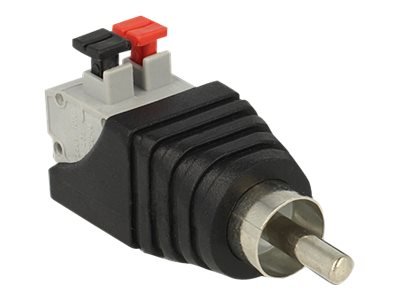 Delock Audio adaptor - 2 pin terminal block (M) to RCA (M)
