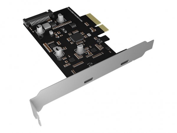 ICY BOX IB-PCI1902-C31 - PCIe - USB 3.2 Gen 2 (3.1 Gen 2) - PCI 3.0 - SATA a 15 pin - Nero - Argento