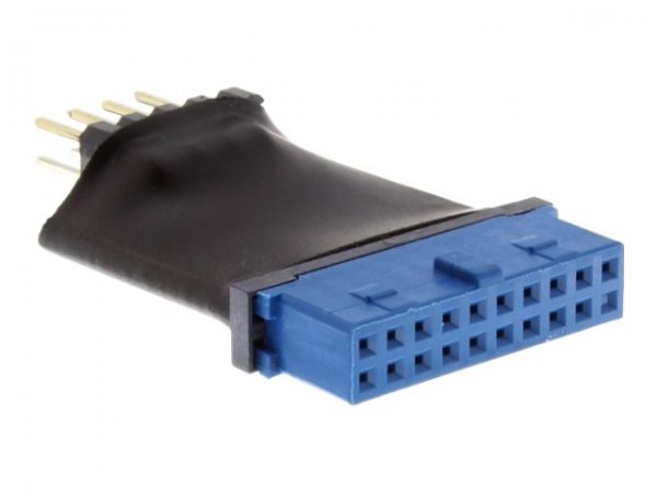 InLine Adattatore USB 3.0 19pin femmina / USB 2.0 10pin maschio - interno