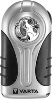 Varta LED Silver Light 3AAA - Hand flashlight - Black,Silver,Transparent - Acrylonitrile butadiene s