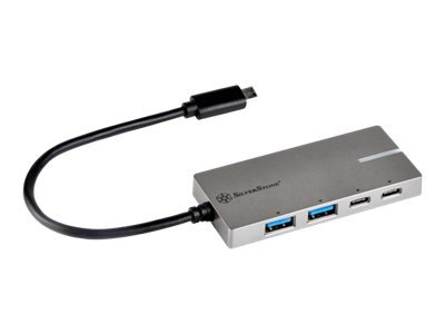 SilverStone EP09 - Hub - 2 x USB 3.1 Gen 1 + 2 x USB-C