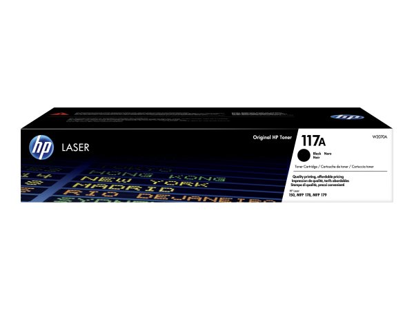 HP Cartuccia toner nero per stampante laser originale 117A - 1000 pagine - Nero - 1 pz