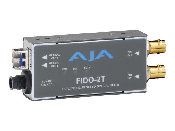 AJA FiDO-2T - 3 Gbit/s - Convertitore video attivo - Grigio - BNC