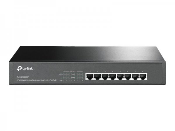 TP-LINK TL-SG1008MP - Non gestito - Gigabit Ethernet (10/100/1000) - Supporto Power over Ethernet (P