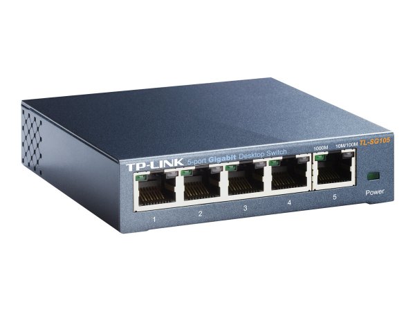 TP-LINK Switch TL-SG105 5 Port - Interruttore - Filo di rame