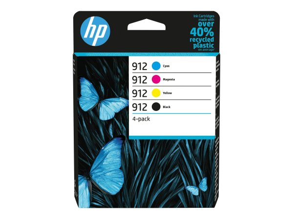 HP 912 - Originale - Inchiostro a base di pigmento - Nero - Ciano - Magenta - Giallo - HP - Confezio