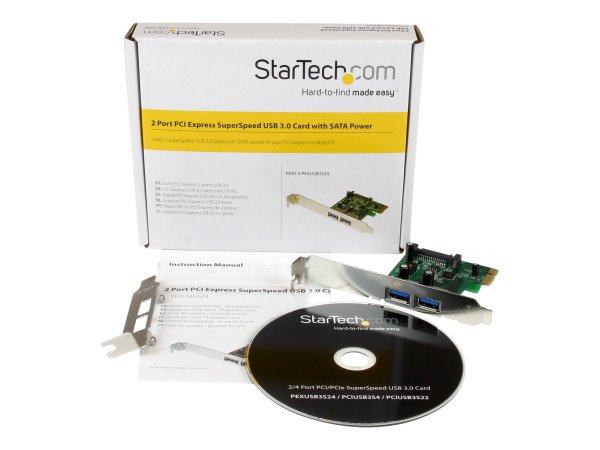 StarTech.com Adattatore scheda SuperSpeed USB 3.0 con 2 porte PCI Express (PCIe) con UASP - Alimenta