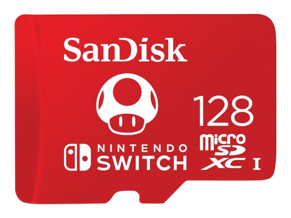 SanDisk SDSQXAO-128G-GNCZN - 128 GB - MicroSDXC - 100 MB/s - 90 MB/s - Class 3 (U3) - Rosso - Bianco