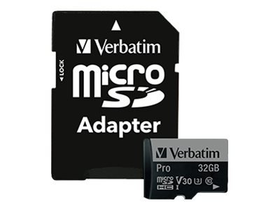 Verbatim Pro - 32 GB - MicroSDHC - Classe 10 - UHS - 90 MB/s - 45 MB/s